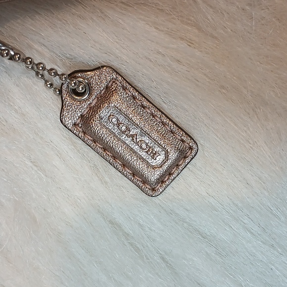 Coach Seashell Shoulder Natural Canvas Tote W/Wristlet - Picture 7 of 14